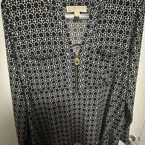 Michael Kors Monochrome Geometric Top